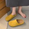 Fashion Flats Mules Shoes Women Suede Slingback Slippers Fashion Sandals New Outdoor Beach Dress Slides Casual Cozy Female Zapatillas