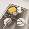 4Pcs Stainless Steel Sink Caddy Triangle Corner Storage Rack Sponge Dish Cloth Holder Drainer No Drill RV Kitchen Accessories