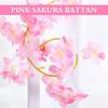 180m Artificial Sakura Wisteria Vine Realistic Fake Flower Garland for Pipe Concealment Wall Decoration Wedding Party Decor