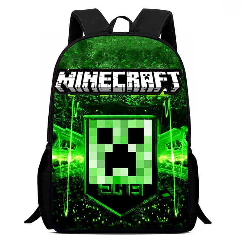 Minecraft Printed Backpack Children'S Elementary School Bag