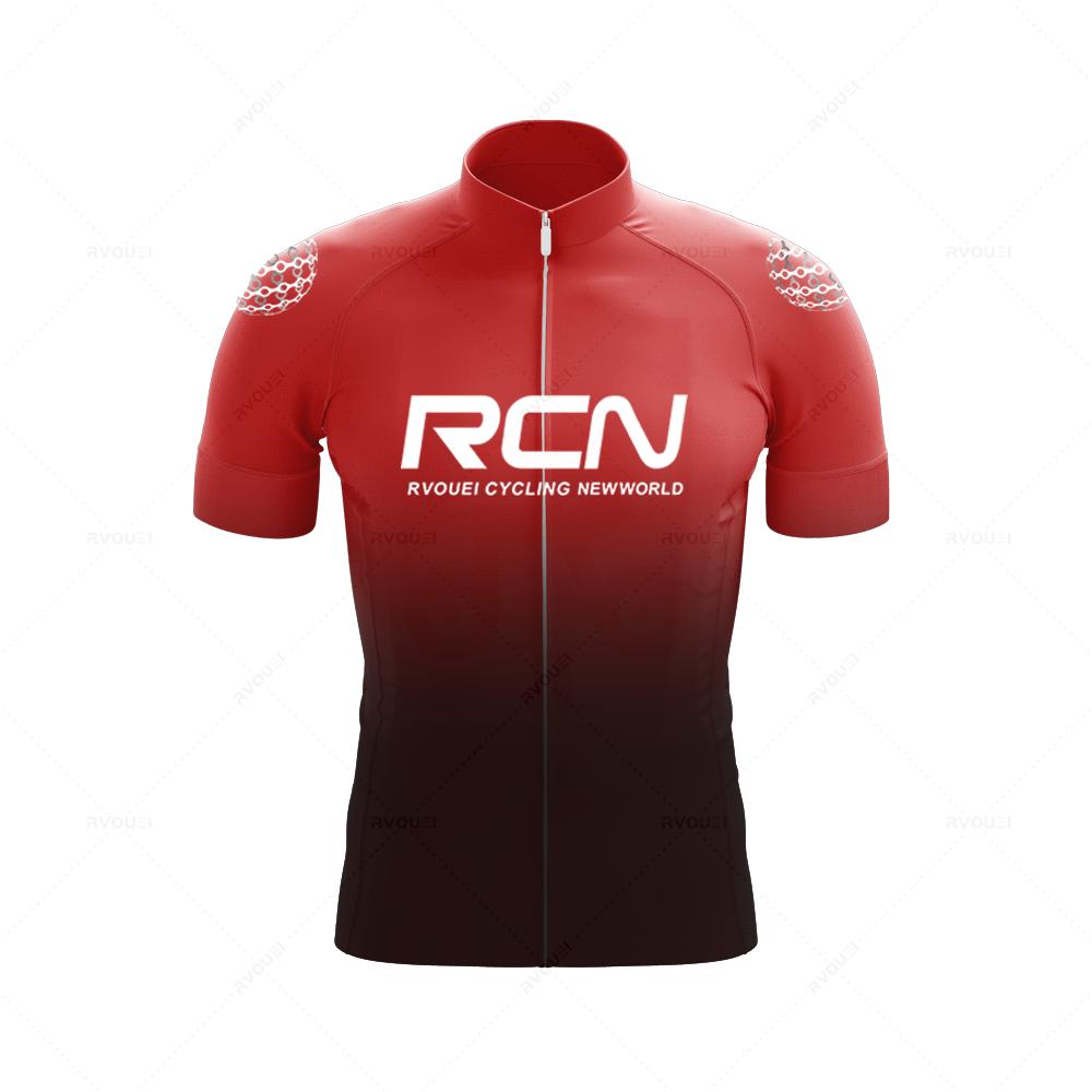 Rcn Summer Mens Short Sleeve Cycling Jersey Sets Skinsuit Maillot Ropa Ciclismo Bicycle Clothing Bike Shirts Bicycle Mtb Jersey