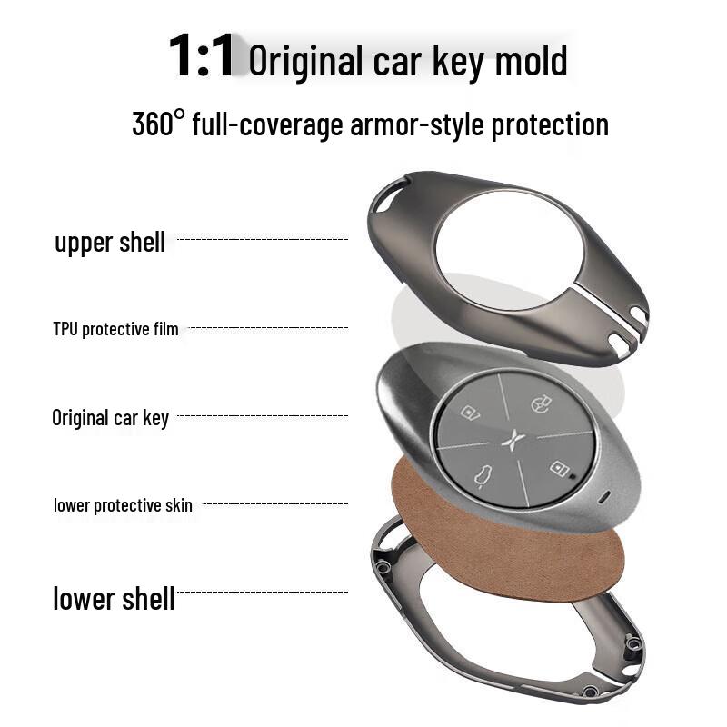 Personalisierte Schlüsseletui für Xiaopeng P7/G3 - Unisex Vollabdeckung Schalenset