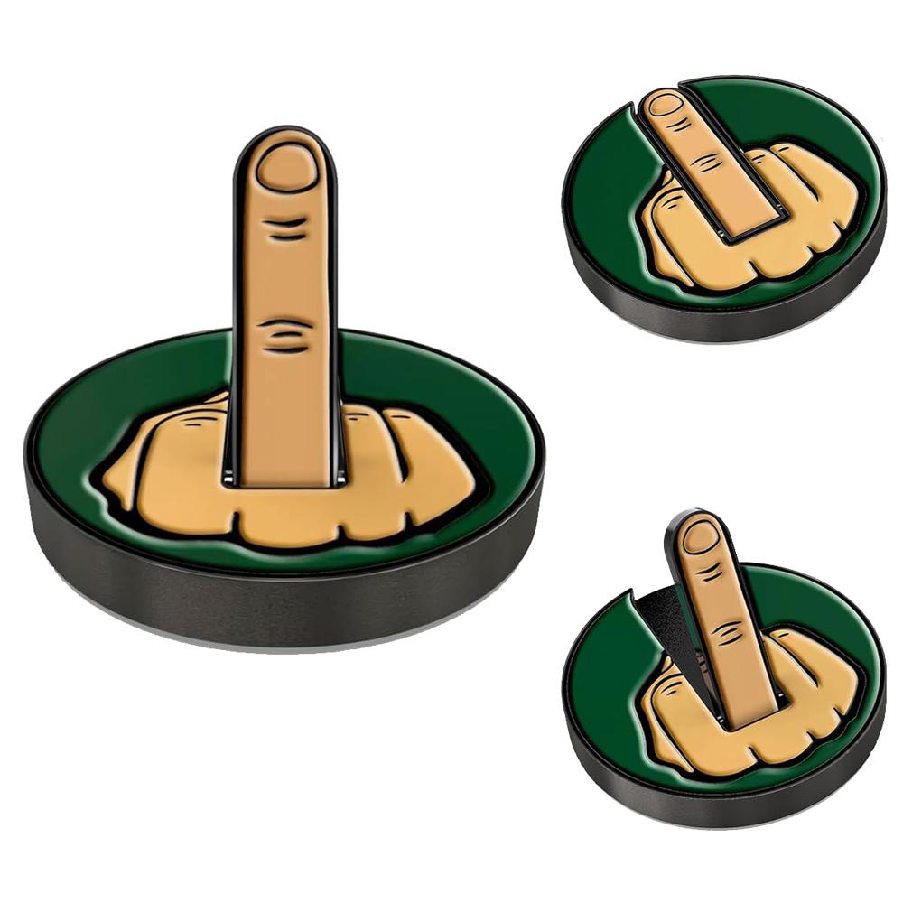 Hat Clip Funny Middle Fing       Small Hat Clip for Golfing Lov S