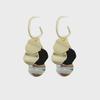 "S925 Silver Needle Retro Hong Kong Color Contrast Tassel Earrings - Stylish Long Earrings for Women"