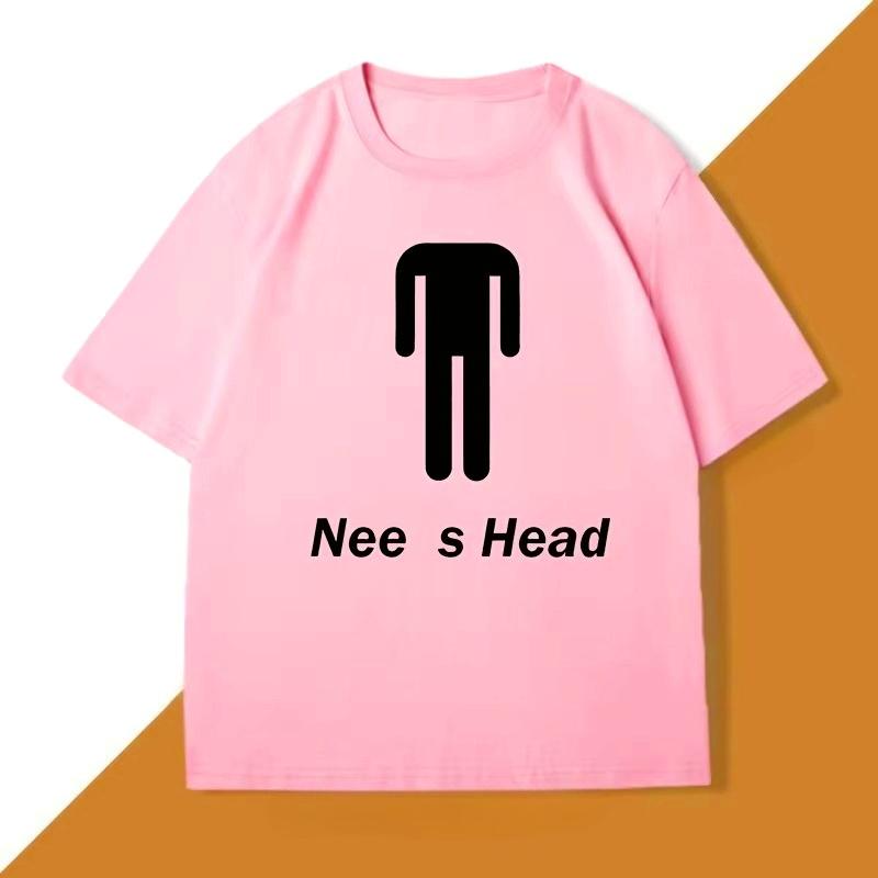 

Divertida camiseta need Head humorística camiseta cuello redondo camiseta de manga corta casual S
