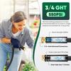 Garden Hose 50 Ft, Non-Expanding Water Hose, Flexible Ultra-Light, Anti-Kink, Wear-Resistant, Portable, Easy Storage, Hose With 3/4 For Outdoor