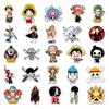 50 One Piece Anime Stickers: Waterproof for Suitcases, Tablets, Skateboards, and Cars