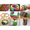 Exquisit Bracelet Anklet Weaving Lacing Kids Elastic Band Rainbow Candy Color Rubber Loom Bands 600PCS DIY  Manual Accessories