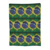 Brazil National Flag Blanket Soft Warm Flannel Throw Blanket Cover for Bed Living room Picnic Travel Home Couch