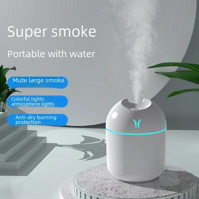 Umidificator portabil colorat și silențios pentru casă, dormitor și mașină, cu aromaterapie și ceață mare