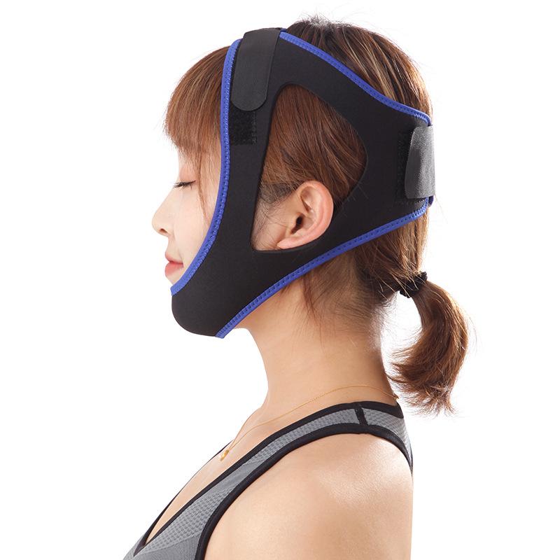Blue Triangle Chin Support Strap for Adult Snoring Relief