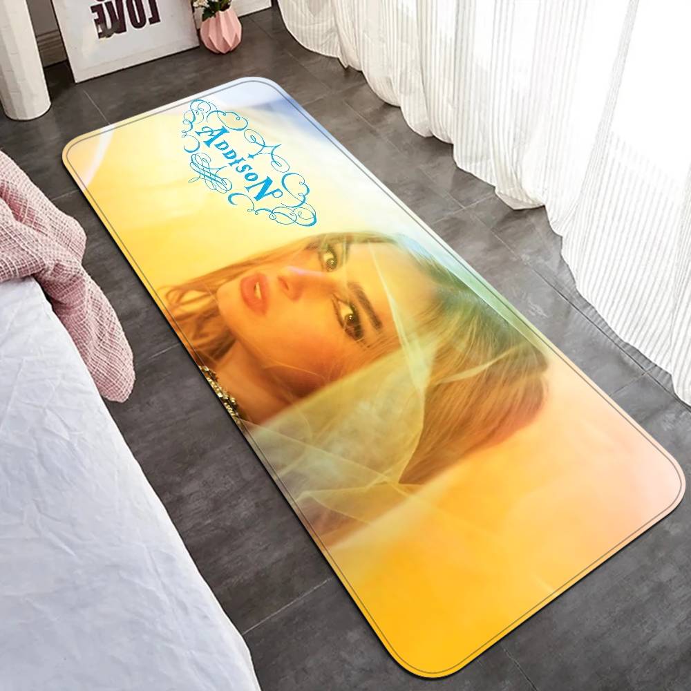 Singer A-Addison Rae Floor Mat INS Style Soft Bedroom Floor House Laundry Room Mat Anti-skid Household Carpets