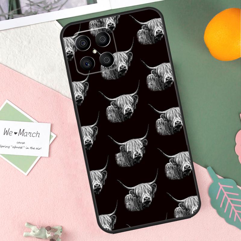 Highland Cows Case For Honor 200 Lite 50 70 90 X9b X9a X8b X8a X8 X9 X9c Honor Magic 7 Pro 5 6 Lite Cover