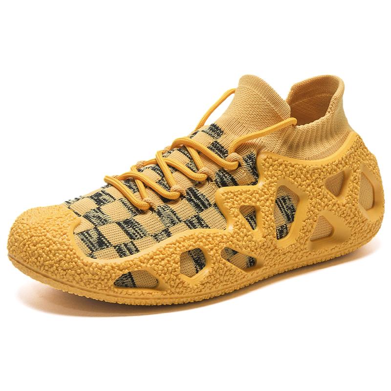 

Повседневная обувь Мужские носки Туфли Ботинки Женские модные молодежные спортивные туфли Модный дизайн Весна Осень Пара Zapatos De Hombre 37 жёлтый