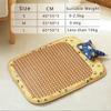 Katze Hund Sommer Rattanmatte mit Kissen Bissfest Eispad Haustierbedarf Quadratisches Haustier-Schlafbett Bissfest Wasserdicht