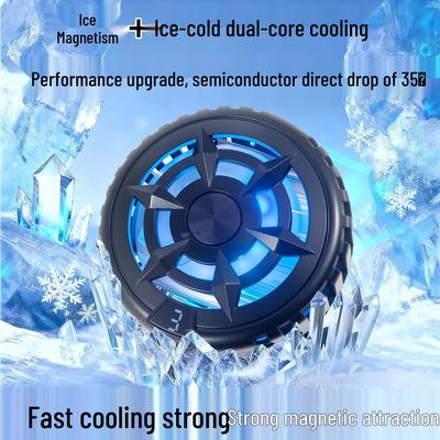 2026 Magnetic RGB Phone Cooler with Large Area Cooling