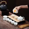 Jialang Mutton-Fat Jade White Porcelain Kung Fu Tea Set