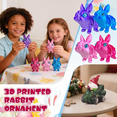 3D Printed Ornaments, 3D Printed Animal Stress-relieving Toys, Easter Gifts, Desktop Decorations