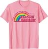 Take A Look Its in A Book Reading Book Vintage Rainbow TShirt Women Unisex Summer Fashion Casual Cotton Graphic T Shirts Vintage