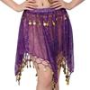 Comfortable Lightweight Polyester Belly Dance Skirt with Sequins for Extended Wear During Practice and Performances