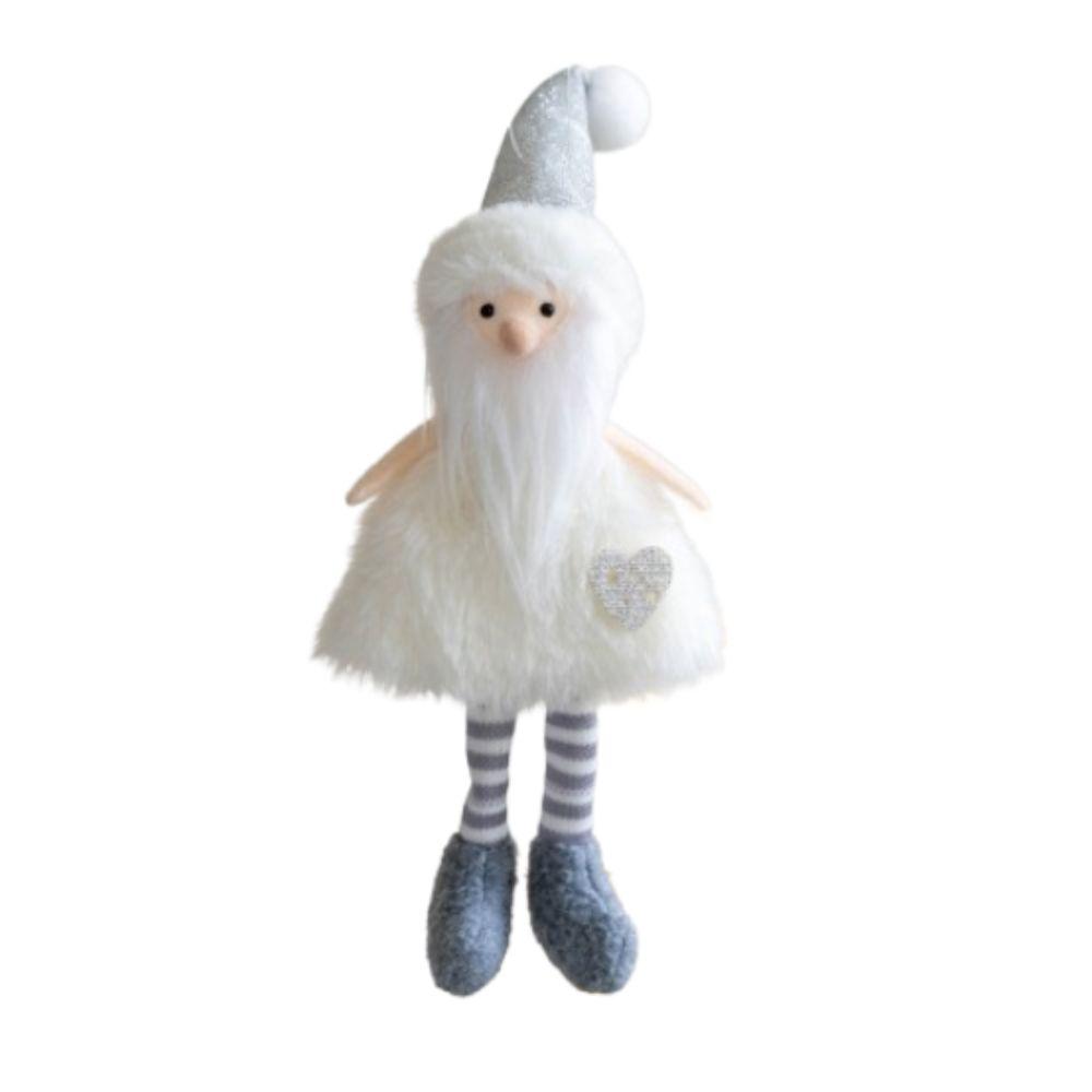 Cartoon Christmas Plush Girl Ornaments Handmade Xmas Tree Pendant  Party Favors