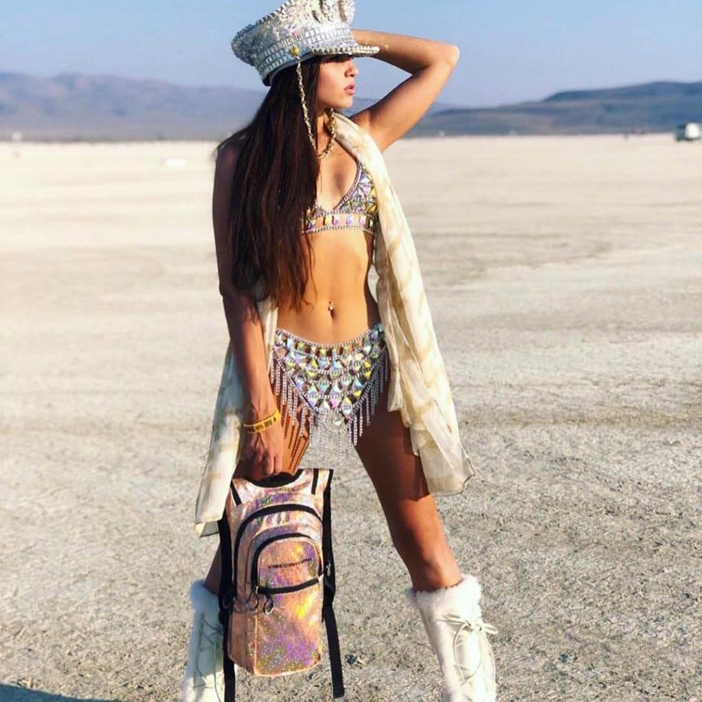 Geometric Rhinestone Chain Necklace & Skirt Waist Jewelry