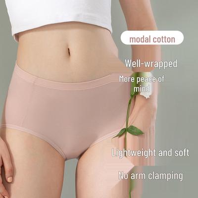 Braguitas de Triángulo de Algodón Modal de Cintura Media-Alta para Mujer - Ropa Interior Cómoda y Transpirable para Otoño/Invierno