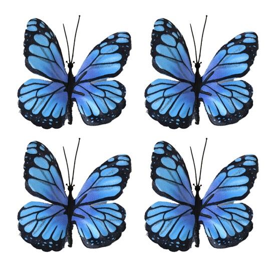 4 Pcs 3D Butterfly Wall Stickers Colorful Butterflies Wall Decal Removable Wall Art Murals for DIY Crafts Home Office Party Bedroom Decoration