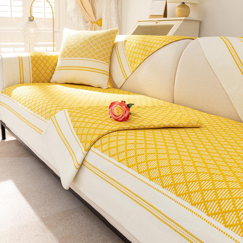 

Современный стеганый чехол на диван из шенилла, Защита мебели, подходящая для домашних животных, Машинная стирка, Подходит для кресла до секционного дивана 90*90cm