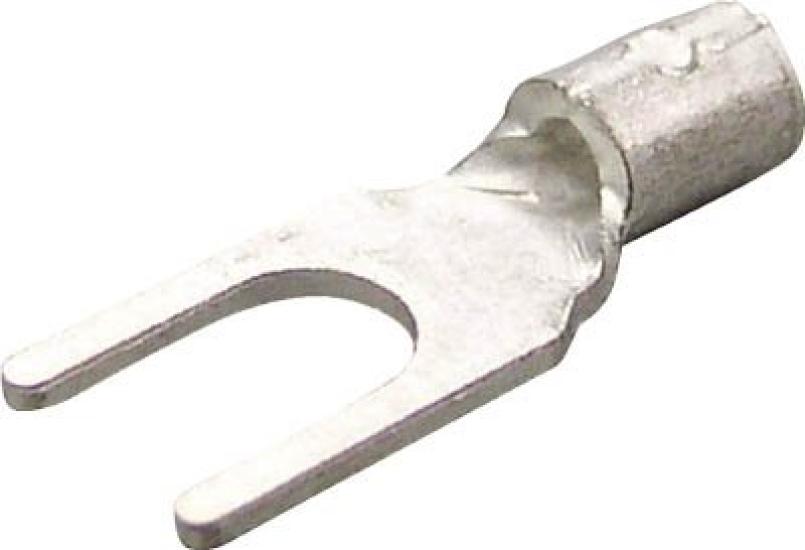 Nichifu Terminal Industry Bare Crimp Terminal, Y-Shaped (100P), 3.5Y4