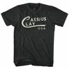 Muhammad Ali Cassius Clay Logo Black Heather Adult T-Shirt
