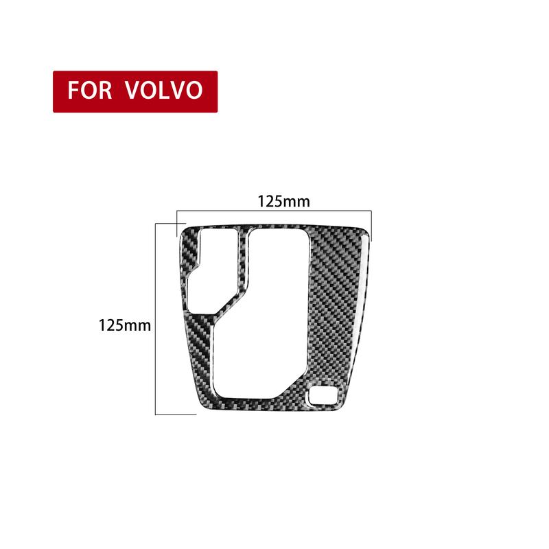 For Volvo XC90 2003—2014 Car Accessories Carbon Fiber Central Gear Shift Button Panel Interior Cover Trim Sticker Modification