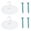 2 Sets Ceiling Mosquito Net Hook Baby Holder Dome Suction Cup Supplies Crib Hanging for Support Hooks