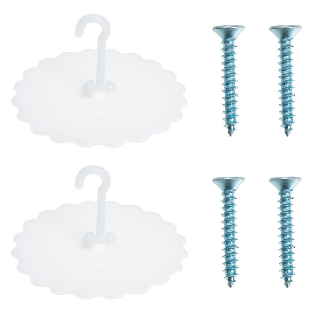 2 Sets Ceiling Mosquito Net Hook Baby Holder Dome Suction Cup Supplies Crib Hanging for Support Hooks