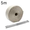 5M Roll Fiberglass Heat Shield Motorcycle Exhaust Thermal Tape Heat Wrap Resistant Downpipe For Motorcycle Car Accessories