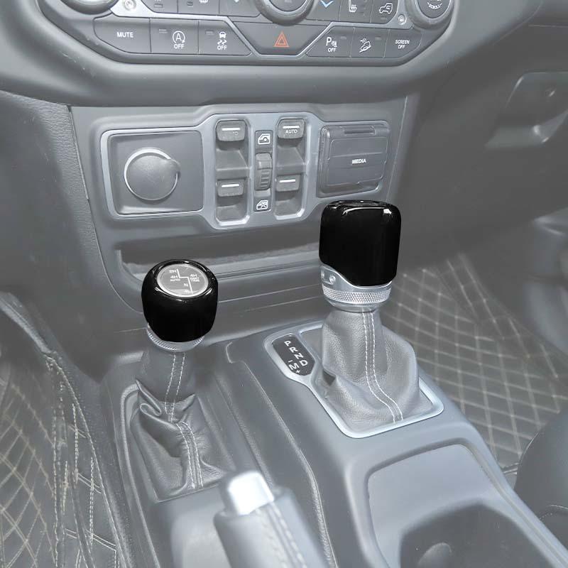 Car 4WD Gear Head Decoration Cover Stickers For Jeep Wrangler JL for JT Gladiator 2018 Up ABS Interior Accessories