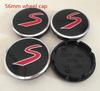 4pcs 56mm 60mm forMINI Car emblem Wheel hub Center Cap Badge covers sticker Decal Styling accessories svkjb33