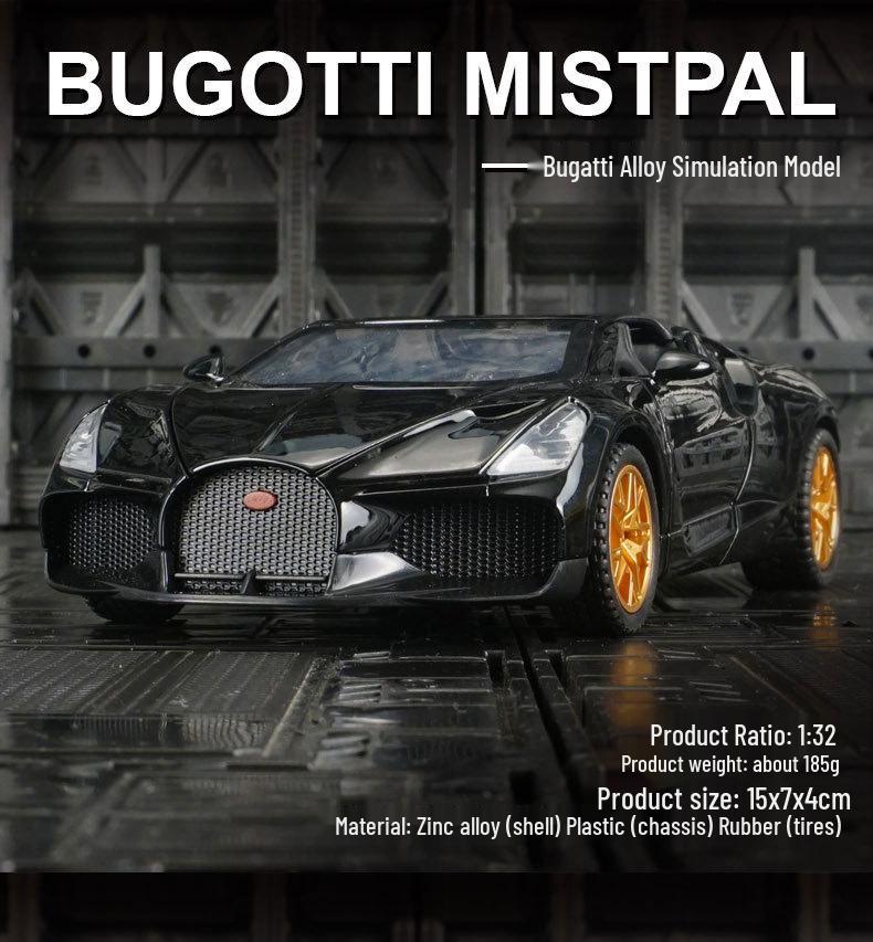 1:32 Bugatti Mistral Alloy Car Model for Kids - Simulated Play Car