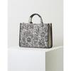 Daks Navy Flower Embroidery Jacquard Large Tote Bag Dcba5e655n2