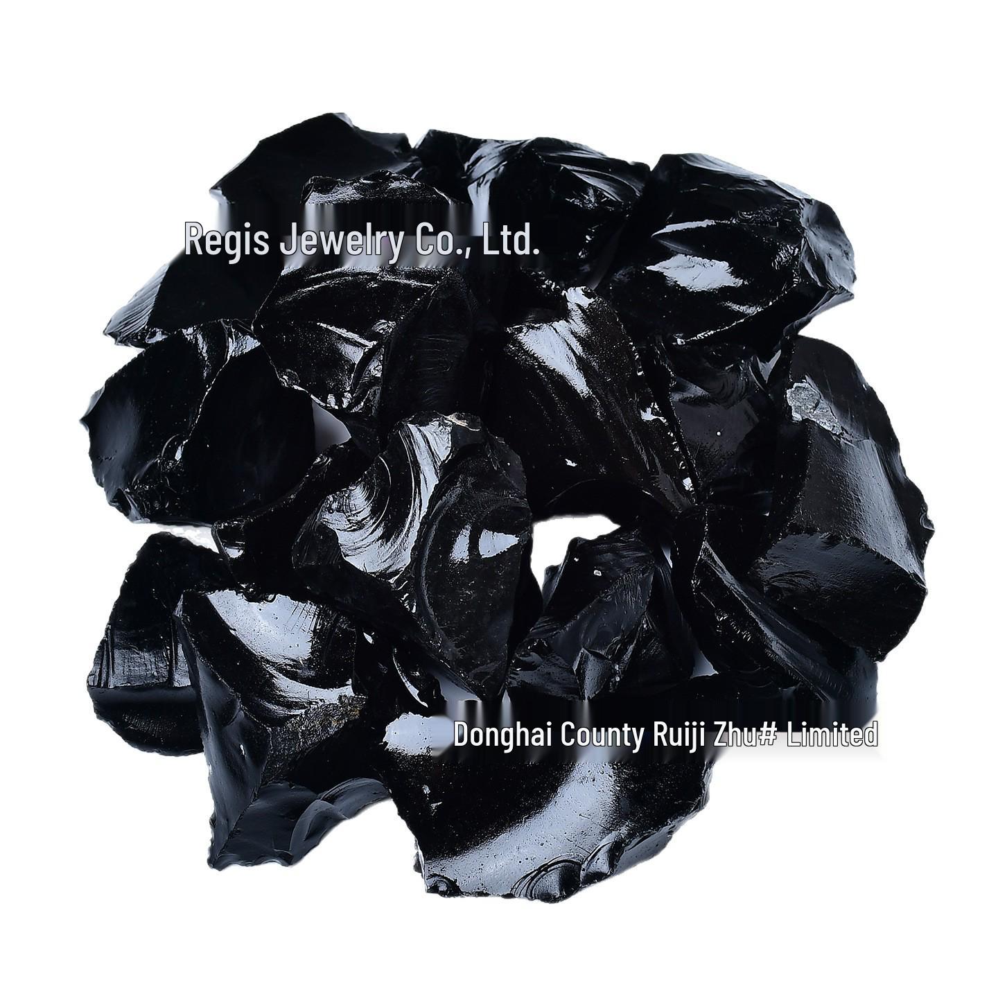 

Natural Obsidian Stone Crystal Ornament for Fish Tank Decor & Home/Office Diffuser 2-3cm 100g