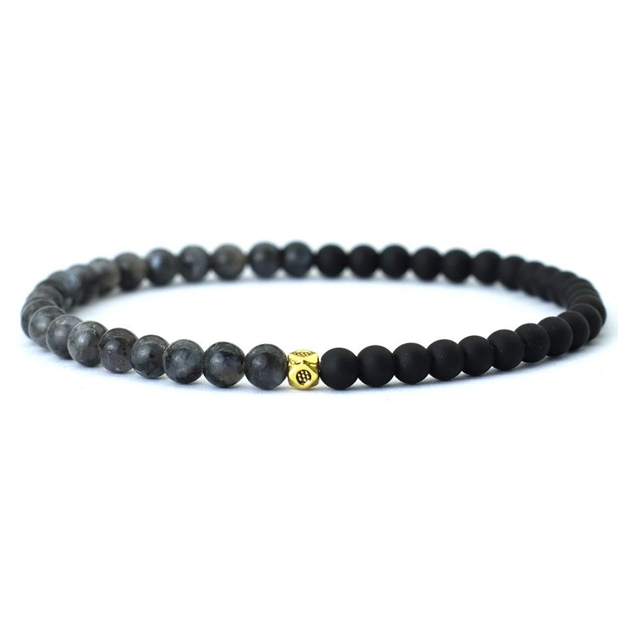 New 4mm Beads Mens Bracelet Bicolor YinYang Strand Braslet Festival Accessories Natural Picasso Tiger Eyes Stone Braclet Pulsera