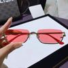 Neutral Fashion Square Half-Frame High-End Sunglasses Fashionable Personalized Sun Protection Glasses Outdoor Uv400 Sunglasses