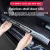 For  BMW 5 series G60 2024-2025 car Threshold strips welcome steps guard platesStainless steel vehicle interior accessories