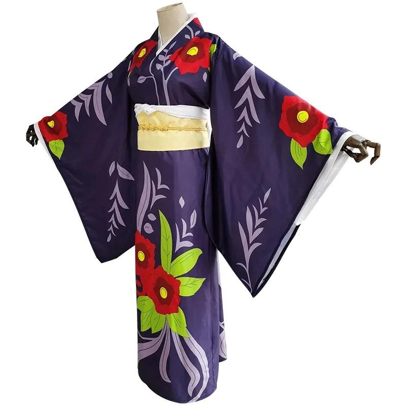 Bilibili Anime Demon Slayer Kimetsu no Yaiba Cosplay Kostým Tamayo Uniforma Kimono Halloween Karnevalová Párty Oblečení Oblek