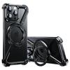 Eary Z Case for iPhone 16 15 14 13 12 Pro Max for Magsafe 360°Rotatable Magnetic Kickstand Metal Frameless Bumper Phone Cover
