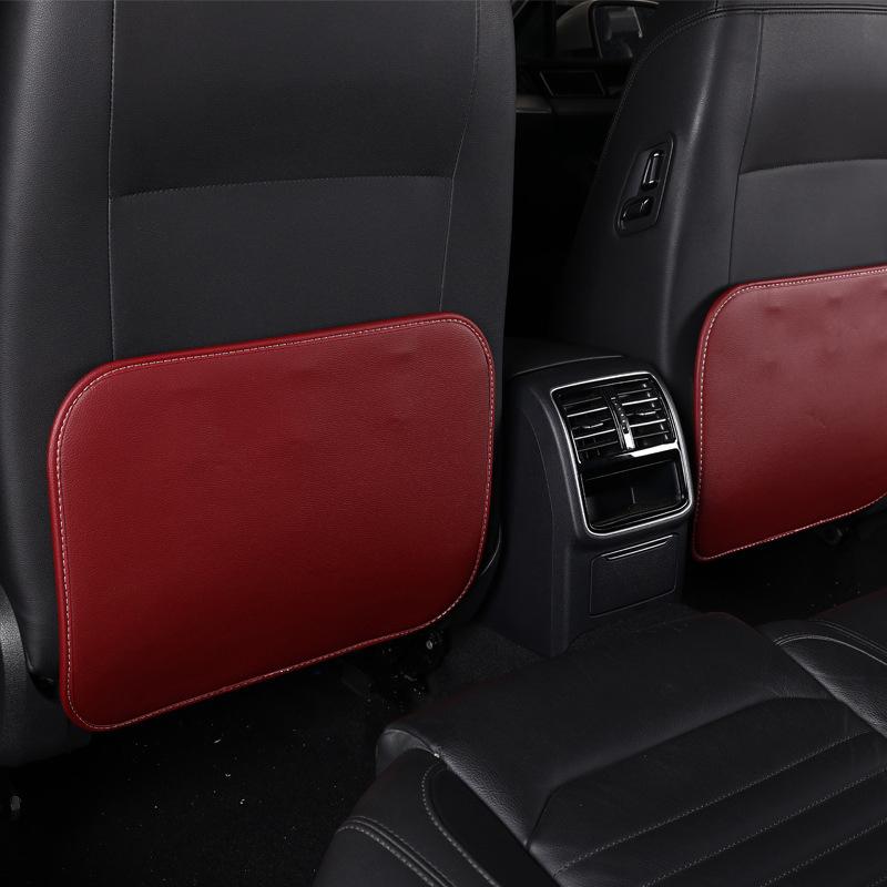 Rücksitzschoner PU-Leder Kratzschutzmatte Kinder Erwachsene Anti-Tritt Schlamm Sauber Aufkleber Bezug Autositz Treten