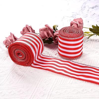 5 Yards Red Plaid Ribbons Christmas Decor Ribbon Handmade Bow Ribbon New Year Party Gift Wrapping Ribbon Xmas Decorations