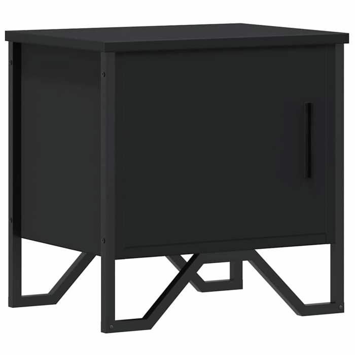 VidaXL Bedside Table Black 40 X 30 X 40 Cm Chipboard, Side Table, Bed Cabinet, Side Table for the Bedroom, 848514