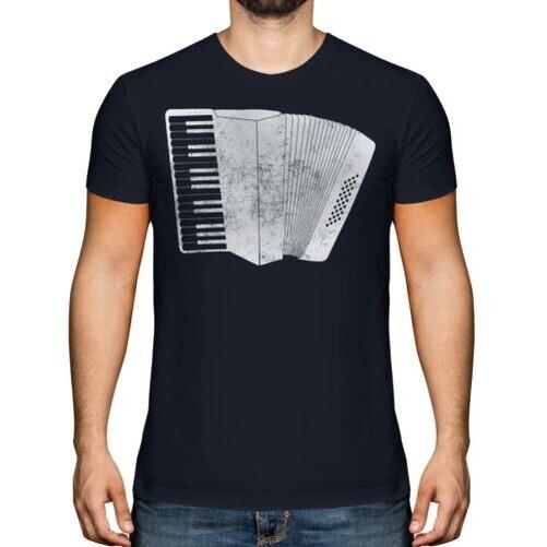 Akordeonový potisk trička Design ve vintage stylu Top Hudební dárek