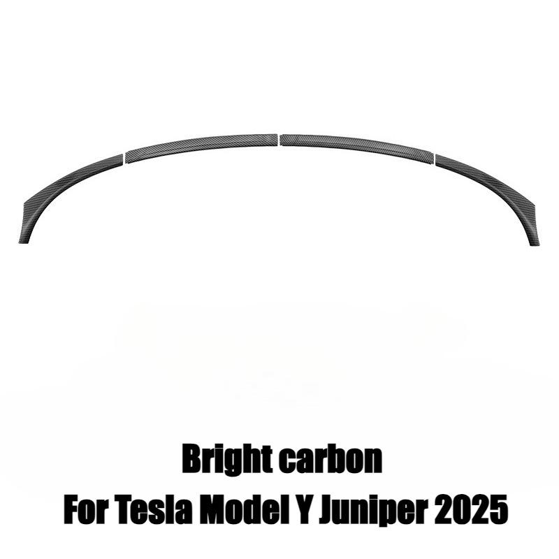 

4PCS Front Windshield Ambient Light Trim Strip for Tesla Model Y 2025 2026 Juniper ABS Interior Decorative Strip Auto Accessorie